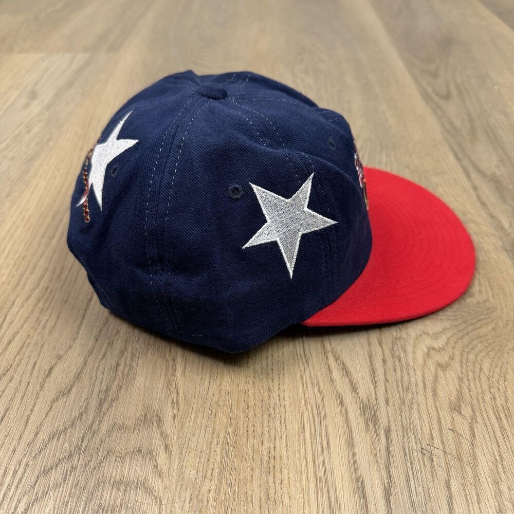 Vintage Team USA Hat Cap Snap Back Mens One Size Blue Red Champion Olympic - Picture 3 of 7